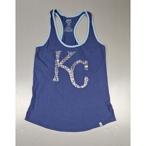 '47 Brand Kansas City Royals Women Tank Top Size Med.‎ Blue Logo Racerback MLB.